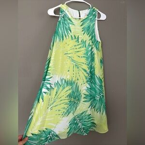 Calvin Klein Leaf sleeveless green Dress size 8